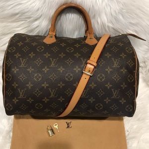 Authentic Louis Vuitton Speedy 35 Tote #2.6H